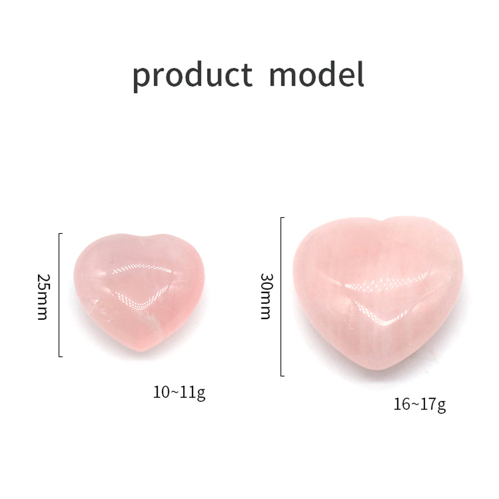 Natural Semi-precious Heart Stone~ Rose Quartz * - MoonlightMysticVibes.com