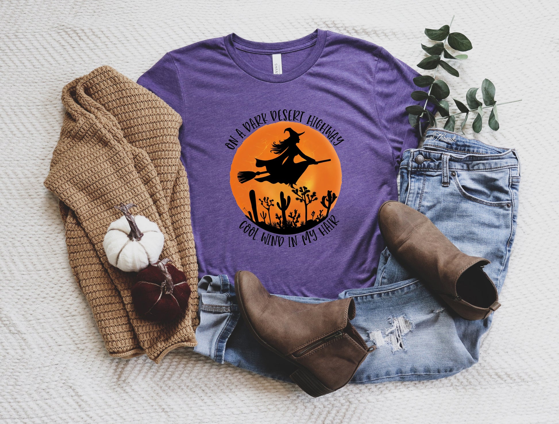 On A Dark Desert Highway Cool Wind In My Shirt, Halloween Shirt - MoonlightMysticVibes.com