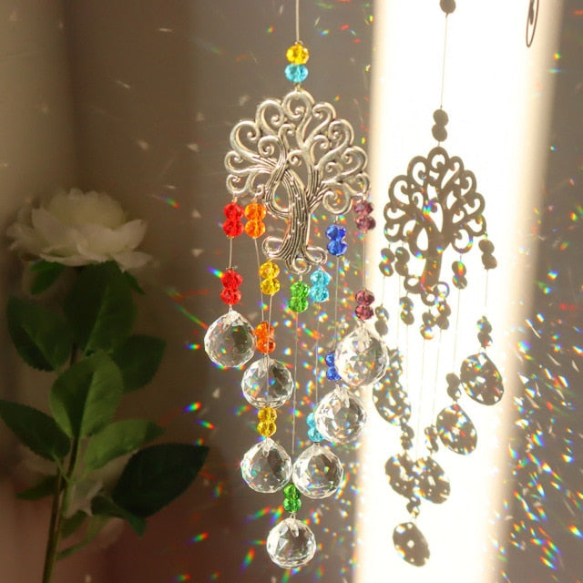 Shining Crystal Light Catcher Prism Pendant * - MoonlightMysticVibes.com