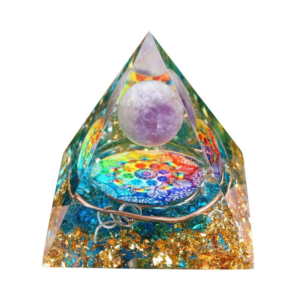 Energy Generator Orgonite Pyramid Healing Natural Crystal * - MoonlightMysticVibes.com