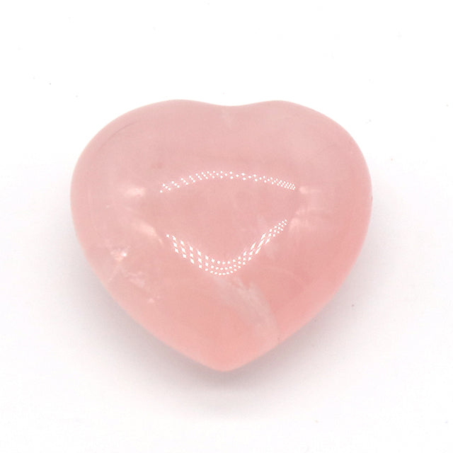 Natural Semi-precious Heart Stone~ Rose Quartz * - MoonlightMysticVibes.com