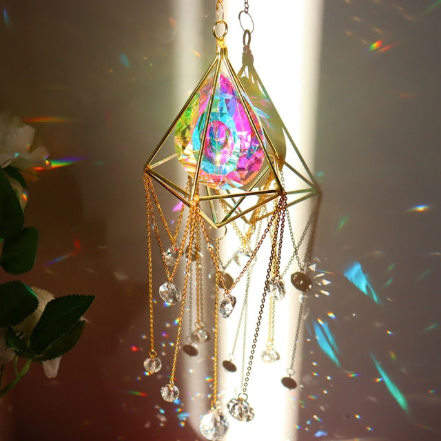 Shining Crystal Light Catcher Prism Pendant * - MoonlightMysticVibes.com