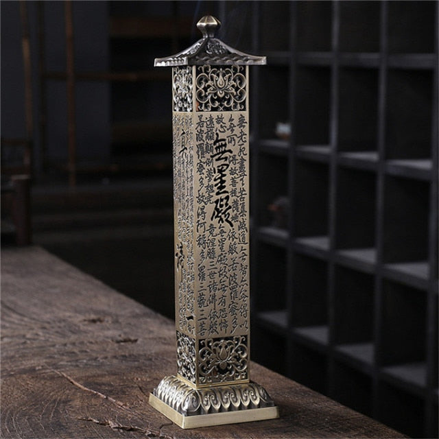 Antique Vertical Incense Stick Censer * - MoonlightMysticVibes.com