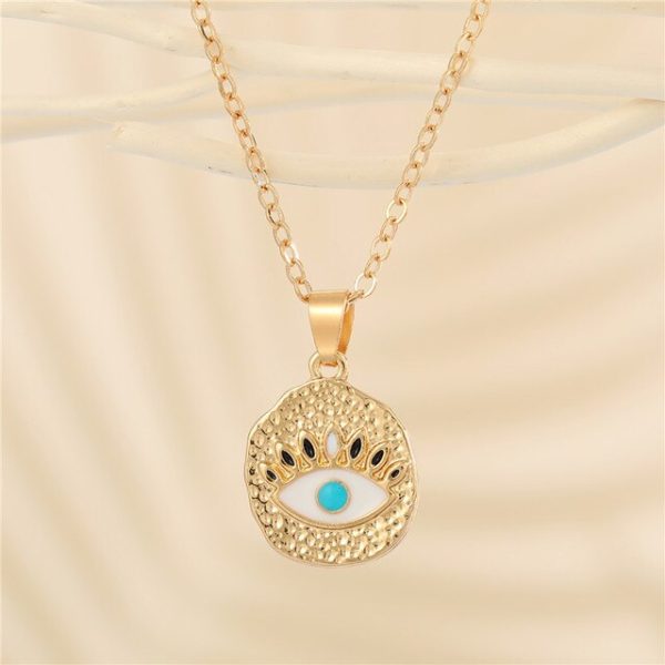 Crystal Turkish Evil Eye Necklace * - MoonlightMysticVibes.com